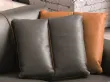 Cushion with central stitching