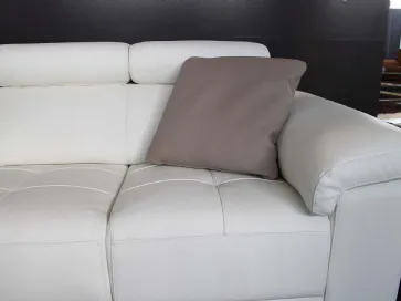 Gray leather cushion