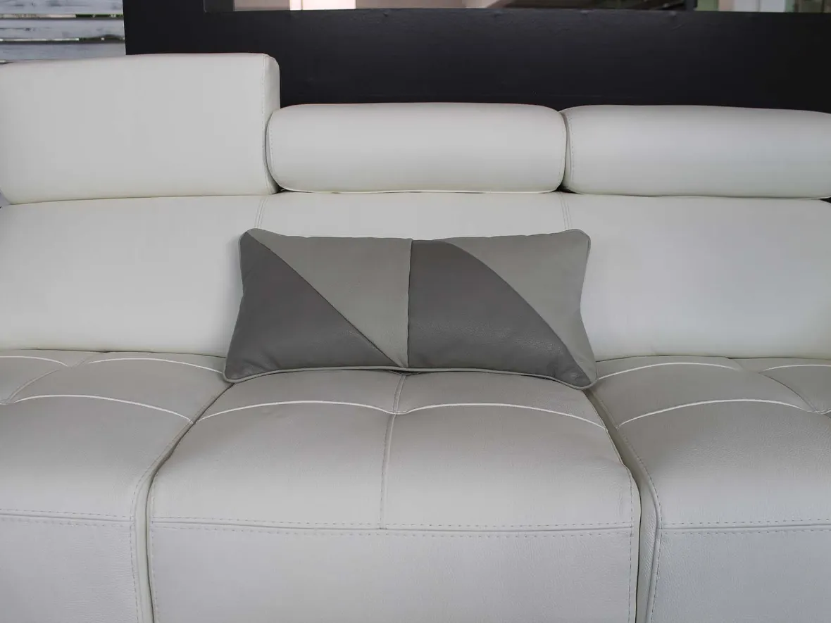 Two-tone gray cushion