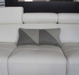 Two-tone gray cushion
