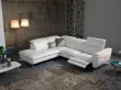 Sofa with adjustable seat
