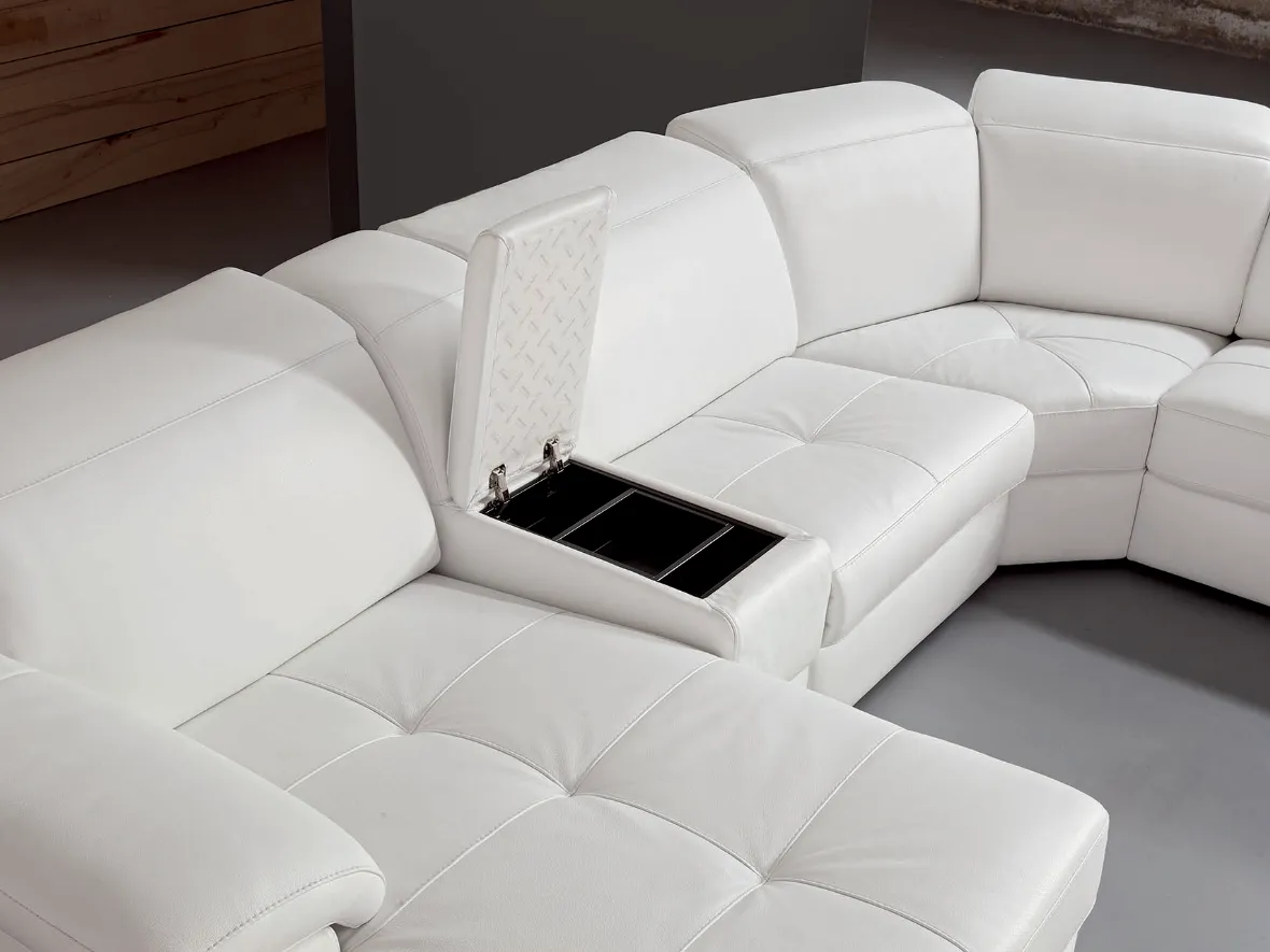 sofa with storage compartment