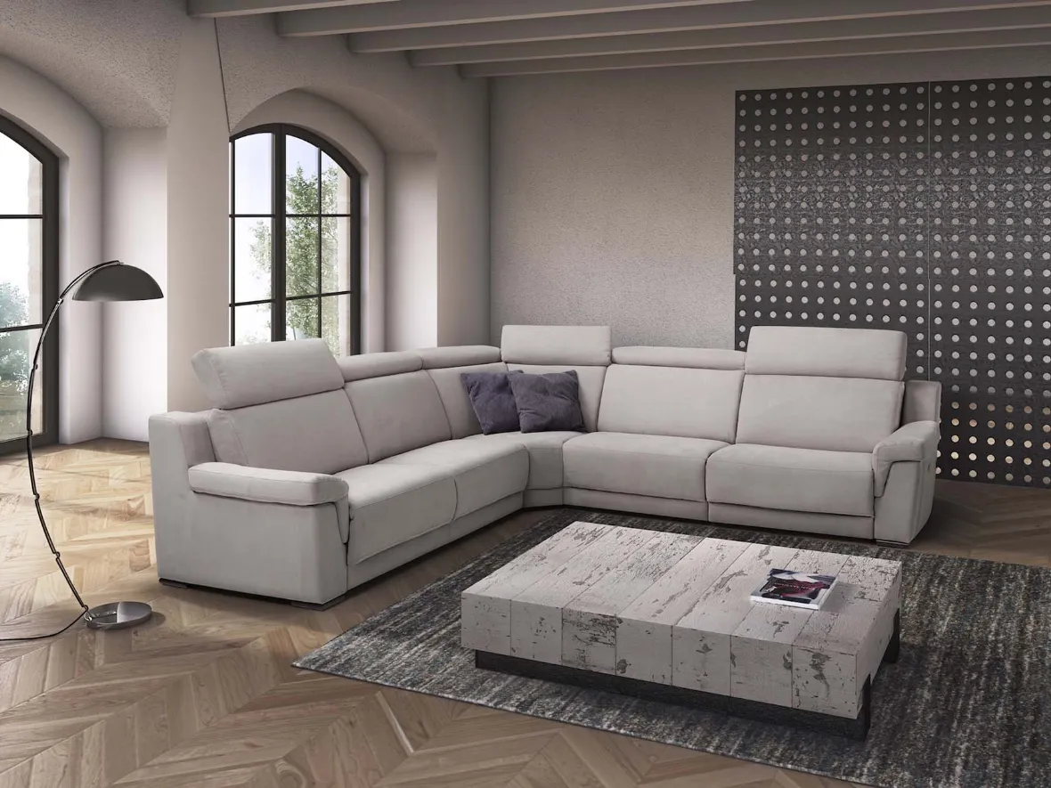 Sofa with electronically adjustable Merano